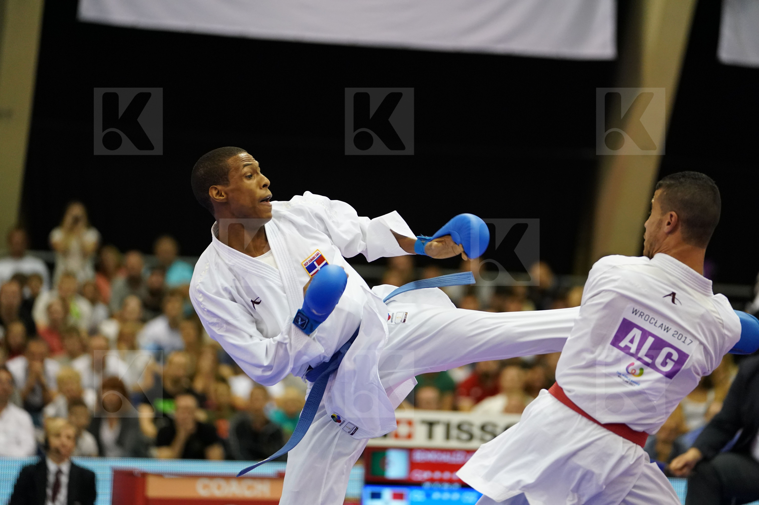 Algeria Benkhaled Abdelatif bronze match Dominican republic Ferreras Deivis Male Kumite -67kg